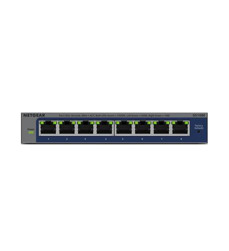 8-Port Gigabit Ethernet Plus Switch