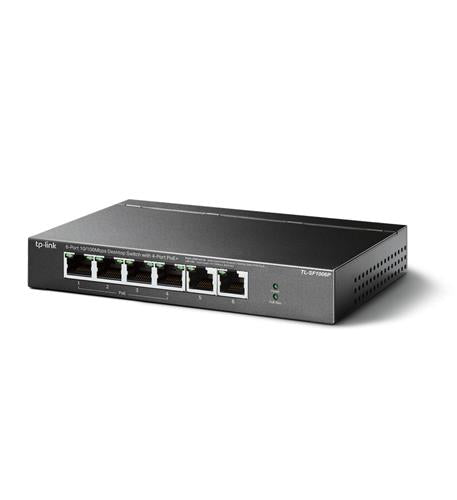 6-Port 10/100Mbps Desktop Switch w/4PoE+