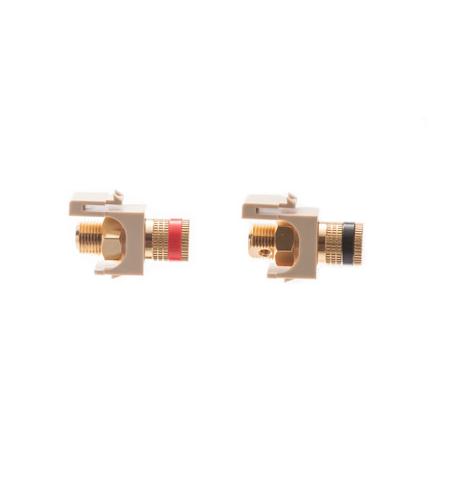 MODULE, BINDING POST, GOLD PLATED, IVORY