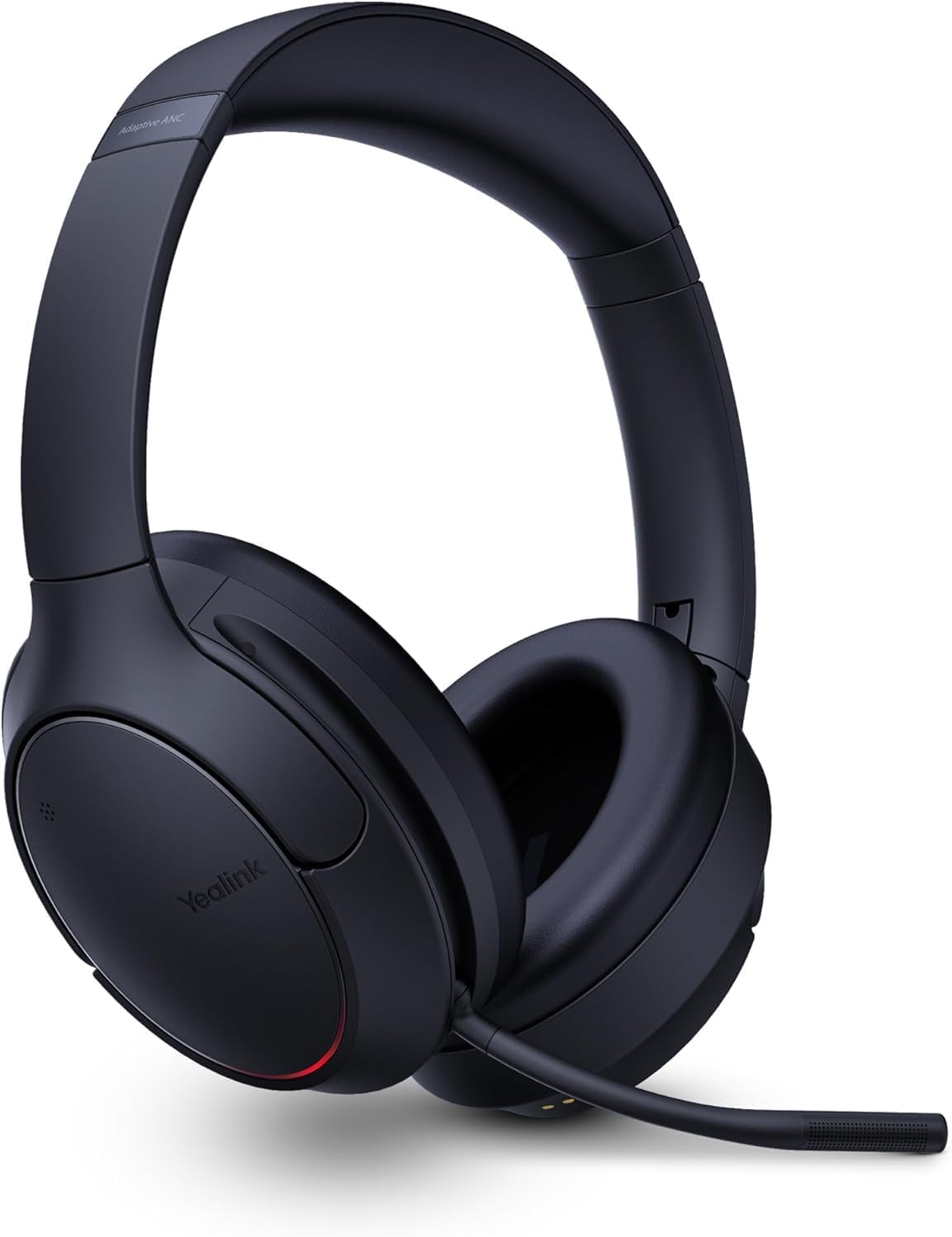 Yealink BH78 Bluetooth Headset Noise Cancelling with Microphone, Over the Ear Headphones for Work Zoom/Microsoft Teams Certified, Adaptive ANC for Office Wireless Computer Headsets USB-C/A with Stand