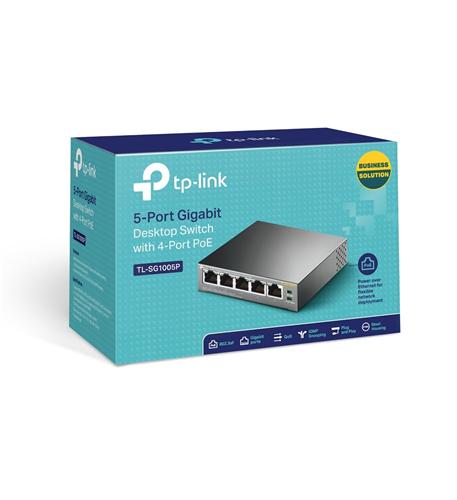 5-Port Gig Desktop Switch 4-Port POE+