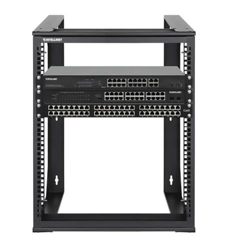 12U OPEN FRAME WALL RACK