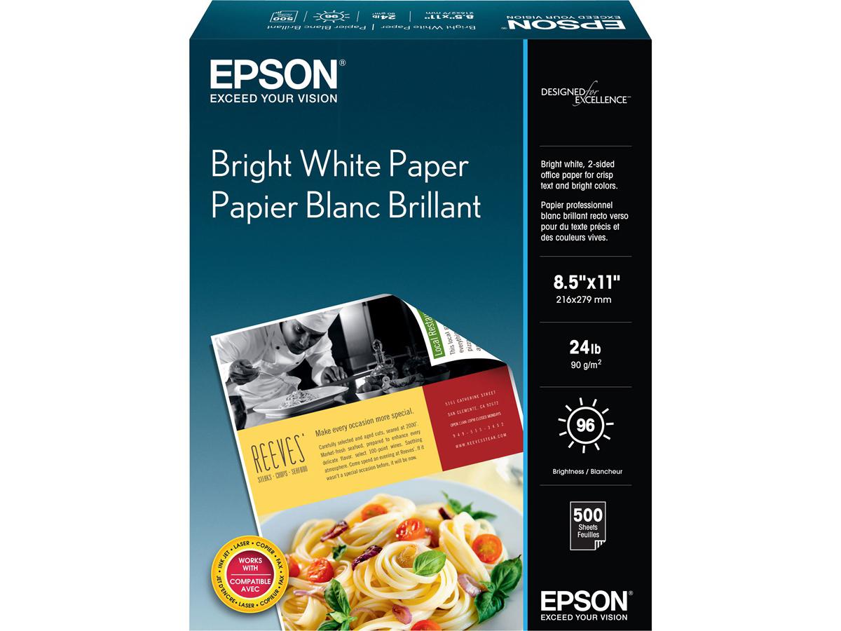 Bright White Paper, Letter, 500 Sheets