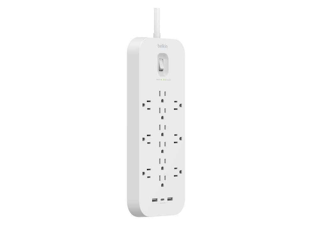 12-OUTLET, 6 CORD, USB A-C