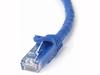 StarTech.com 50ft CAT6 Ethernet Cable, 10 Gigabit Snagless RJ45 650MHz 100W PoE Patch Cord, CAT 6 10GbE UTP Network Cable w/Strain Relief, Blue, Fluke Tested/Wiring is UL Certified/TIA - Category 6 - 24AWG (N6PATCH50BL) - patch cable - 50 ft - blue