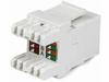 StarTech.com 180 Degree Cat 6 Keystone Jack - RJ45 Ethernet Cat6 Wall Jack White - 110 Type - Keystone Jack 180 Degree 110 UTP (C6KEY110SWH) - keystone jack