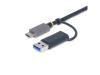 StarTech.com USB 3.0 Multi-Media Memory Card Reader, SD/microSD/CompactFlash Card Reader, Portable USB 5Gbps Card Adapter, External USB-C Card Reader with Attached USB-A Adapter - Works with Any Operating System (FCREADMICRO3V2)
