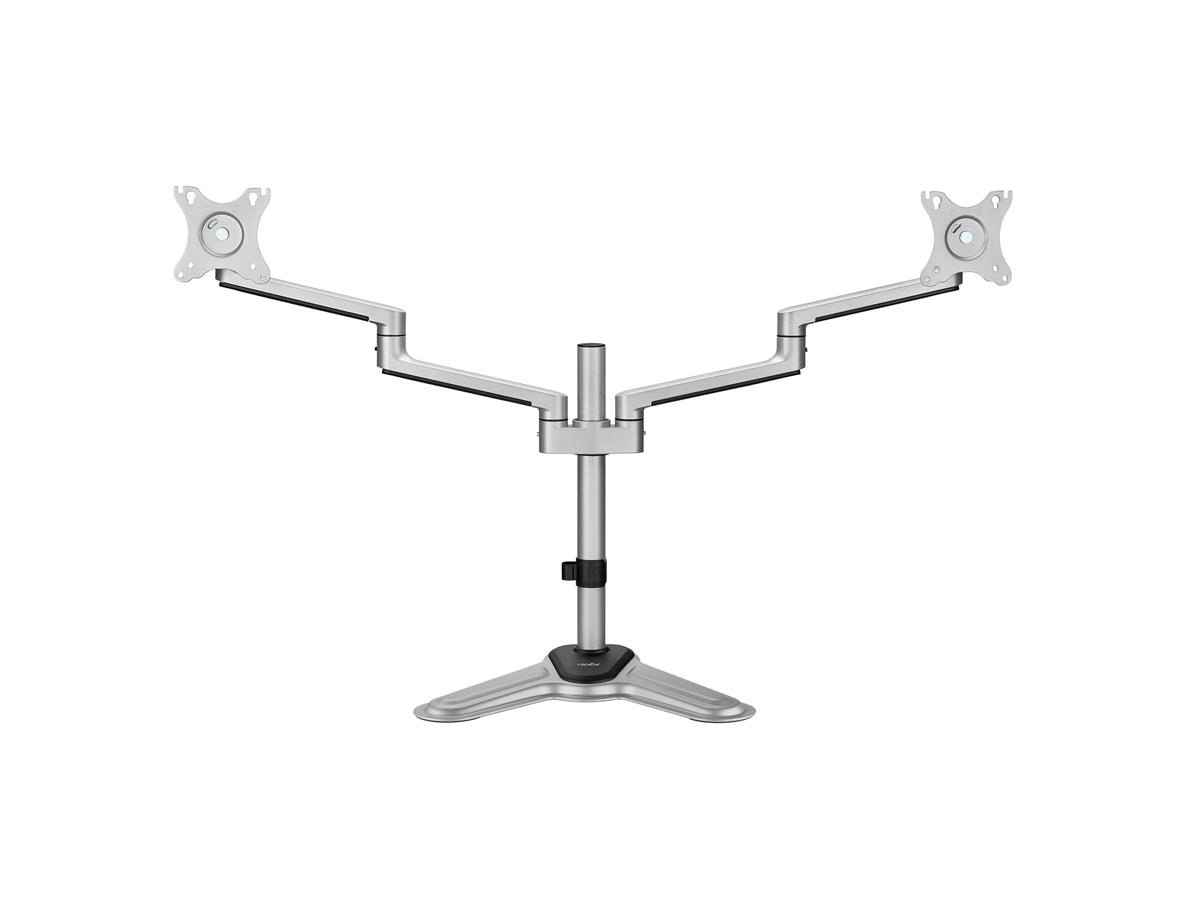 ErgoReach EP11 Premium Aluminum Dual-Screen Monitor Stand, Supports up to Two 32Displays, 17.6 lb Per Screen- VESA 75x75