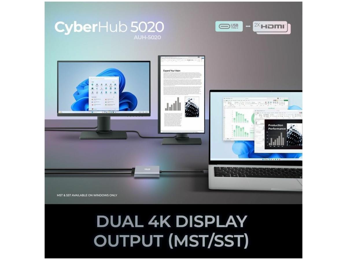 USB-C to Dual HDMI Adapter