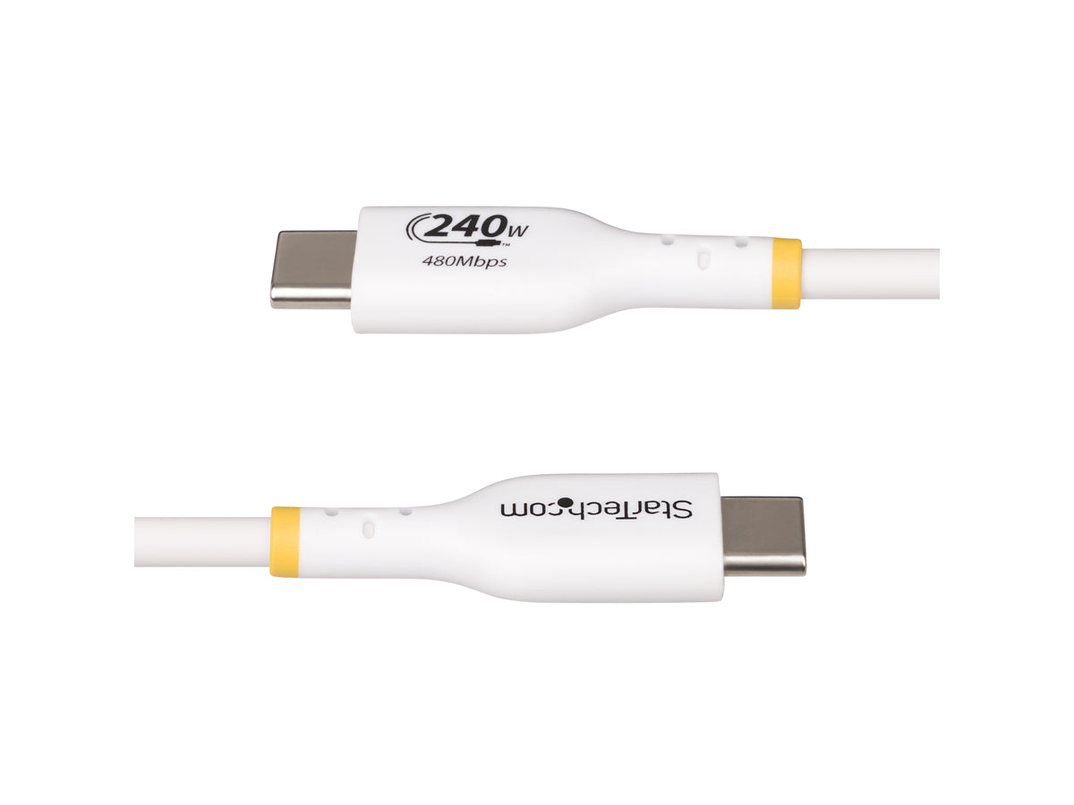 StarTech.com 3ft USB C Charging Cable, USB-IF Certified USB-C Cable, 240W - USB-C cable - 24 pin USB-C to 24 pin USB-C - 3 ft