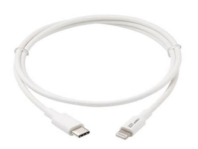 Eaton Tripp Lite Series USB-C to Lightning Sync/Charge Cable (M/M), MFi Certified, White, 3 ft. (0.9 m)