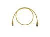 Eaton Tripp Lite Series Cat6a 10G Snagless Shielded Slim STP Ethernet Cable (RJ45 M/M), PoE, Yellow, 3 ft. (0.9 m)