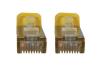 Eaton Tripp Lite Series Cat6a 10G Snagless Shielded Slim STP Ethernet Cable (RJ45 M/M), PoE, Yellow, 3 ft. (0.9 m)