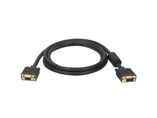 Eaton Tripp Lite Series VGA High-Resolution RGB Coaxial Cable (HD15 M/F)), 15 ft. (4.57 m)