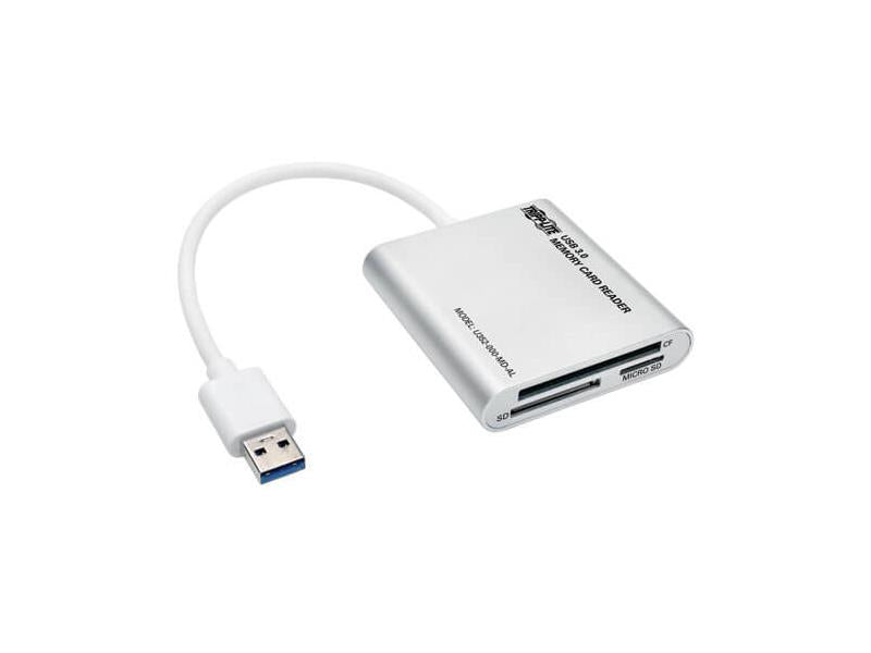 Eaton Tripp Lite Series USB 3.0 SuperSpeed Multi-Drive Memory Card Reader/Writer, Aluminum Case