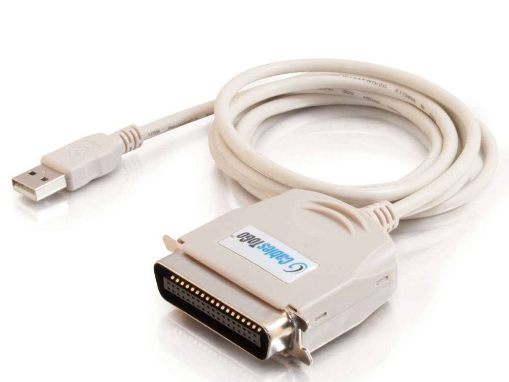 6ft USB to C36 Parallel Printer Adapter
