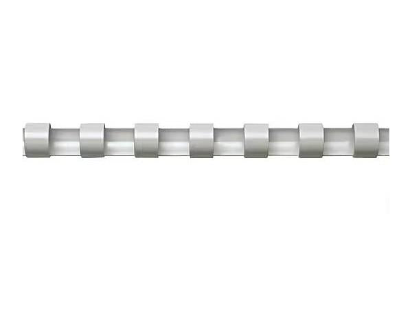 BINDING COMBS PLASTIC - WHITE 1/2IN 100P