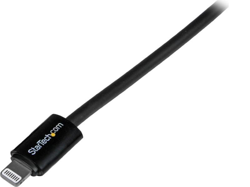 StarTech.com 1m (3ft) Black Apple 8-pin Lightning Connector to USB Cable for iPhone / iPod / iPad - Charge and Sync Cable - 1 meter (USBLT1MB) - Lightning cable - Lightning / USB - 3.3 ft