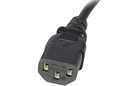 StarTech.com 6ft (1.8m) Power Extension Cord, C14 to C13, 10A 125V, 18AWG, Black Computer Power Cord Extension, IEC-320-C14 to IEC-320-C13 AC Power Cable - power extension cable - IEC 60320 C14 to power IEC 60320 C13 - 6 ft