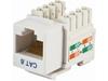 CAT6 PUNCH DOWN KEYSTONE JACK - WHITE