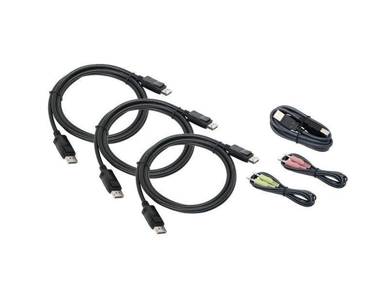 Triple View DisplayPort Cable Set TAA Compliant