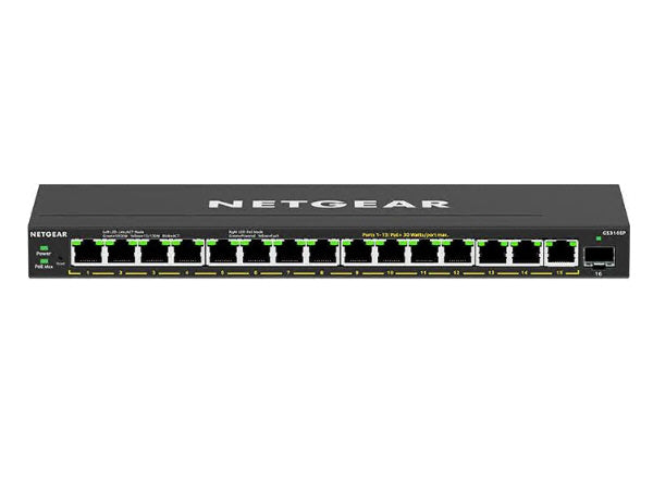 16-PORT POE+ GIGABIT ETHERNET PLUS SWITCH (180W) WITH 1 SFP PORT