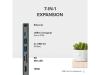7-in-1 USB C Hub Multiport Adapter with Ethernet (92W Charging, Gigabit Ethernet, 4K HDMI, 2x USB, SD/microSD)
