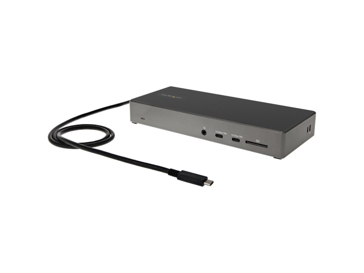 USB C Dock Triple 4K - 100W PD, 6x USB