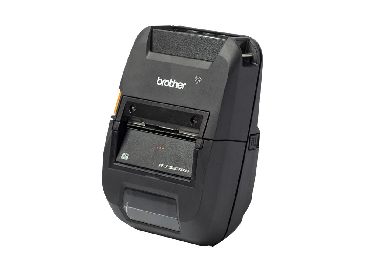 RuggedJet RJ3230B, Portable 3in Direct Thermal Receipt/Label Printer w/Bluetooth, MFi, USB Type C, LCD Display, Gap/Bar Media Sensors, Double
