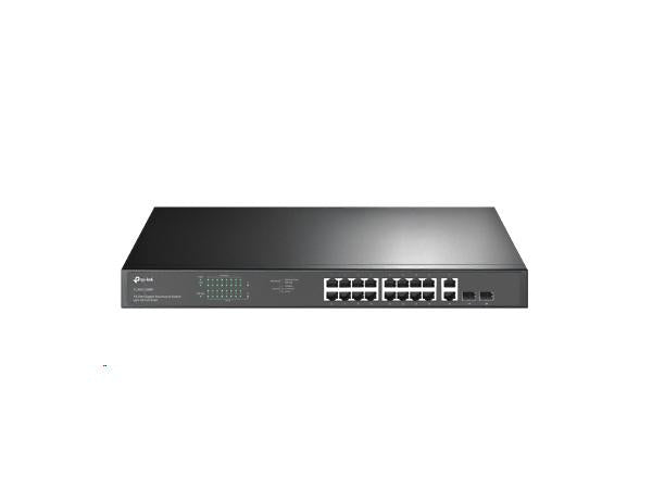 18PORT GIGABIT RACKMOUNT SWITCH WITH 16PORT POE+ PORT: 16GIGABIT POE+ PORTS, 2GIGABIT NONPOE PORTS, 2 COMBO GIGABIT SFP SLOTS