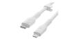 USB-C TO LTG, SILICONE, 2M, WHT