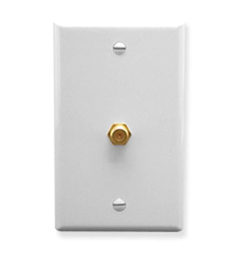 WALL PLATE, F-TYPE, WHITE