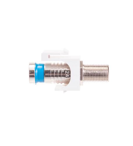 MODULE, CRIMP, F-TYPE, RG6Q, WHITE