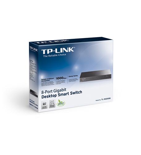 8-port Pure-Gigabit Desktop Smart Switch