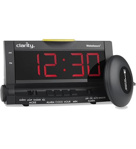 Wake Assure Alarm Clock 85dB - Black