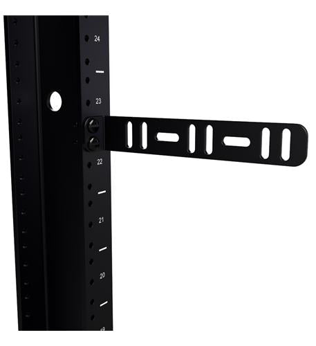 PANEL, CABLE MGMT, L BRACKET, BK 25 PK