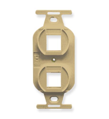 INSERT, ELECTRICAL, 2-PORT, IVORY