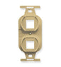 INSERT, ELECTRICAL, 2-PORT, IVORY