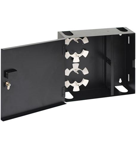 WALL ENCLOSURE,FIBER,4-PANEL,SINGLE DOOR