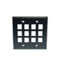 IC107F12BK 12 PORT FACEPLATE BLACK