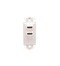INSERT, DECOREX, 2-PORT, DUAL HDMI, WH