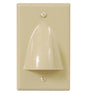 FACEPLATE, 1-GANG, BULK NOSE, IVORY