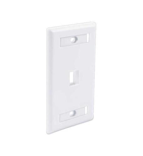 FACEPLATE ID WINDOW 1 PORT WHITE