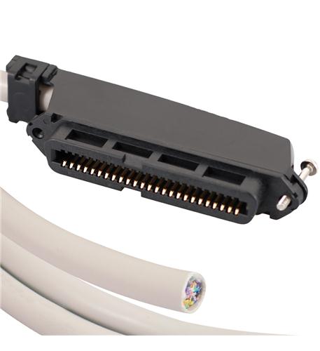 25-PR CABLE ASSEMBLY, F-BLUNT, 90deg,25