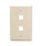FACEPLATE, OVERSIZED, 2-PORT, ALMOND