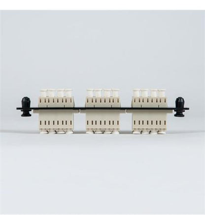 ADAPTER PANEL, 6 QUAD LC, 24F, BEIGE, MM