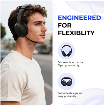 Yealink BH78 folded headset for travel and portability
