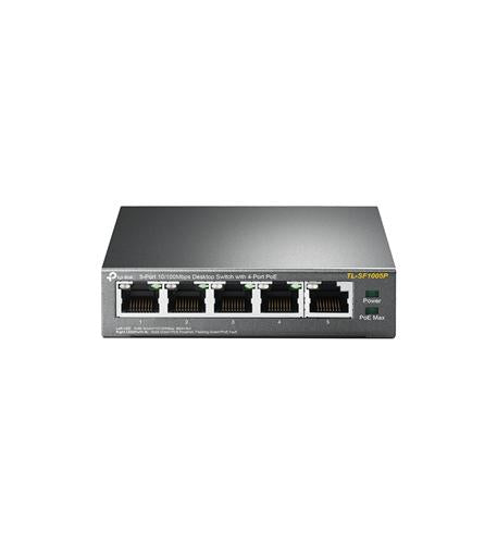 5-Port 10/100Mbps Switch 4-Port PoE