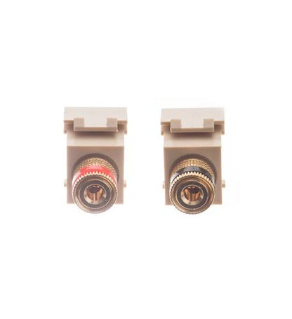 MODULE, BINDING POST, GOLD PLATED, IVORY