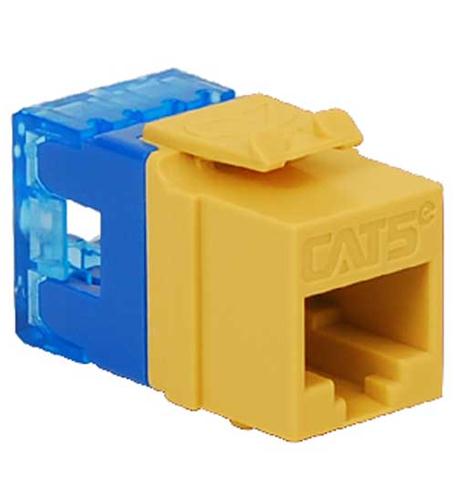 MODULE, CAT 5e, HD, YELLOW